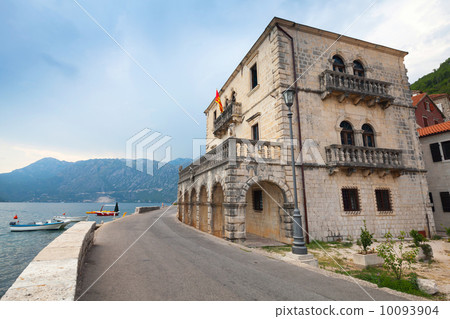 Old Perast town embankment. Bay of Kotor, Montenegro Old Perast town embankment. Bay of Kotor, Montenegro 10093904