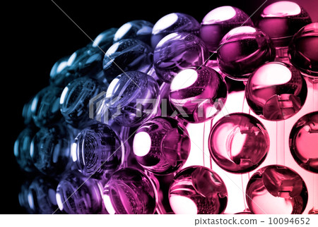 Abstract colorful background with glass spherical design element 10094652