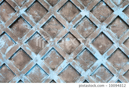Grunge blue concrete fence background photo texture 10094812
