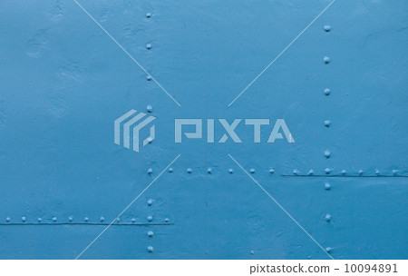 Abstract detailed blue metal wall background texture with seams Abstract detailed blue metal wall background texture with seams 10094891
