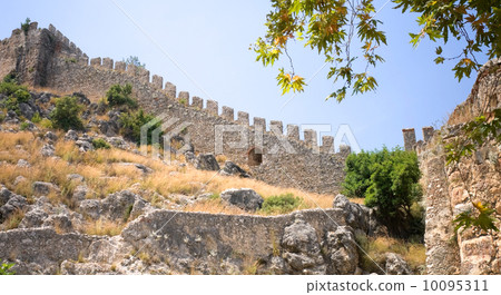 Ancient stone fortress in Alanya Ancient stone fortress in Alanya 10095311
