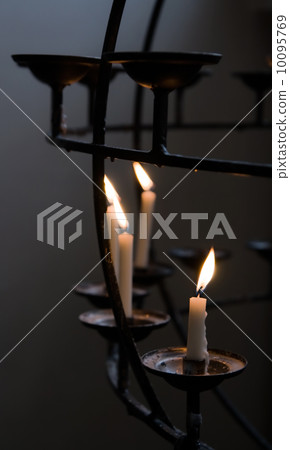 Candles in catholic church Candles in catholic church 10095769