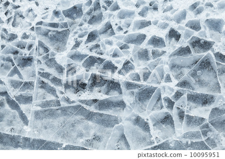 Detailed background texture of broken ice surface 10095951