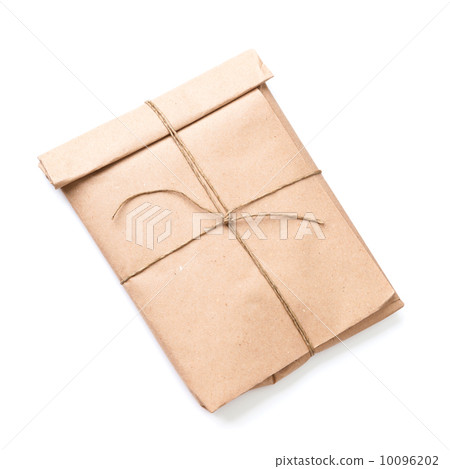 Envelope tied with a rope isolated on white background with soft shadow Envelope tied with a rope isolated on white background with soft shadow 10096202