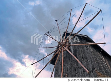 Old wooden mill in Nessebur Old wooden mill in Nessebur 10096211