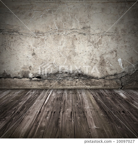 Old dark grunge interior background 10097027