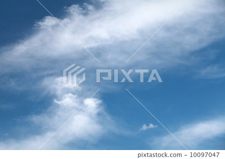 Soft cloudy sky photo background 10097047