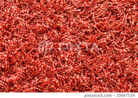 Red soft carpet closeup background texture 10097539