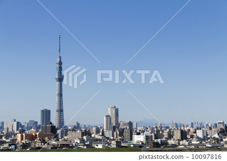 street, townscape, skytree tower 10097816