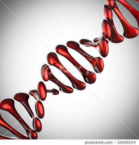 DNA model on gray background DNA model on gray background 10099254