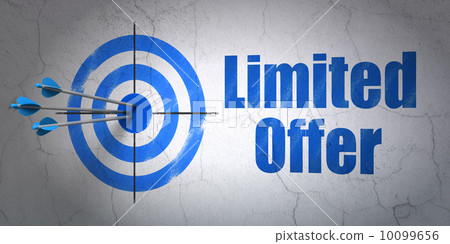 Business concept: target and Limited Offer on...-插圖素材 [10099656] - PIXTA圖庫