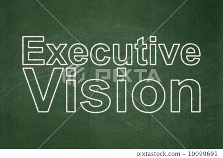 Business concept: Executive Vision on chalkboard background 10099691