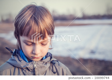 Sad Young Boy Sad Young Boy 10099744