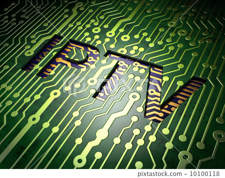 Web development concept: IPTV on circuit board background Web development concept: IPTV on circuit board background 10100118