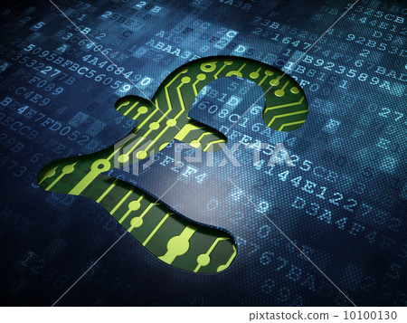 Currency concept: Pound on digital screen background Currency concept: Pound on digital screen background 10100130
