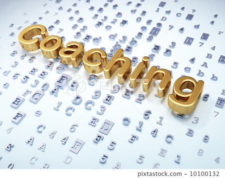 Education concept: Golden Coaching on digital background Education concept: Golden Coaching on digital background 10100132