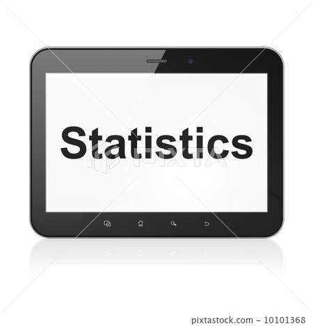 Business concept: Statistics on tablet pc computer 10101368