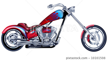 Custom Red Chopper 10101508