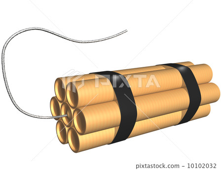 Isolated sticks of dynamite with fuse 10102032