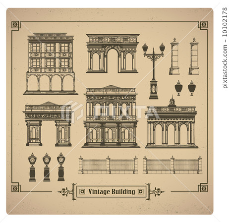 Retro buildings Retro buildings 10102178