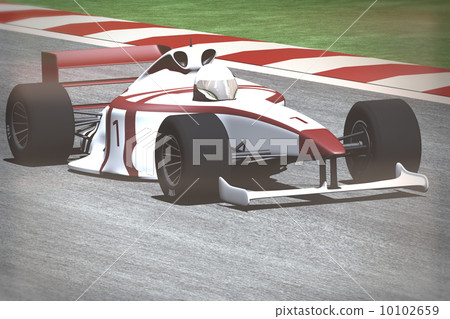 Formula 1 Indy Car on Race Track Formula 1 Indy Car on Race Track 10102659