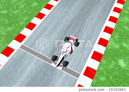 Formula 1 Indy Car on Race Track Formula 1 Indy Car on Race Track 10102661