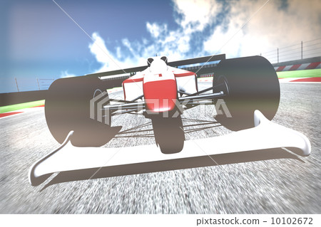 Formula 1 Indy Car on Race Track Formula 1 Indy Car on Race Track 10102672