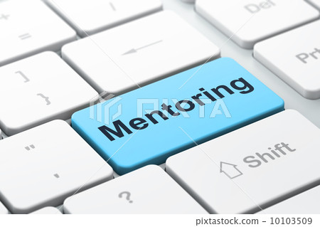 Education concept: Mentoring on computer keyboard background 10103509