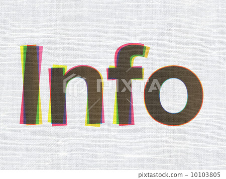 Information concept: Info on fabric texture background 10103805