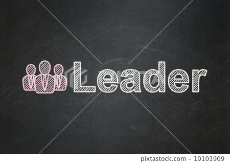 Finance concept: Business People and Leader on chalkboard background Finance concept: Business People and Leader on chalkboard background 10103909