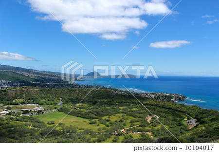 Kapiolani park and sea facing from diamond head 10104017