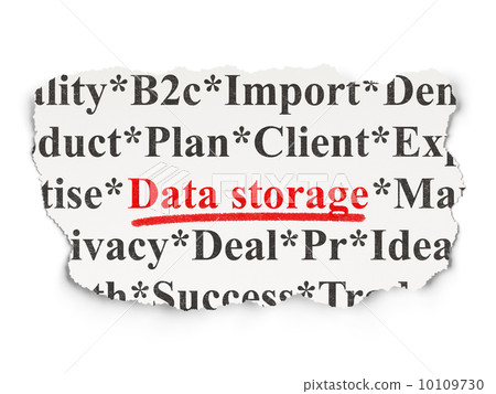 Data concept: Data Storage on Paper background 10109730