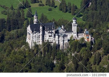Castle Neuschwanstein seen from Sauling Mountain (Germany) 10110409