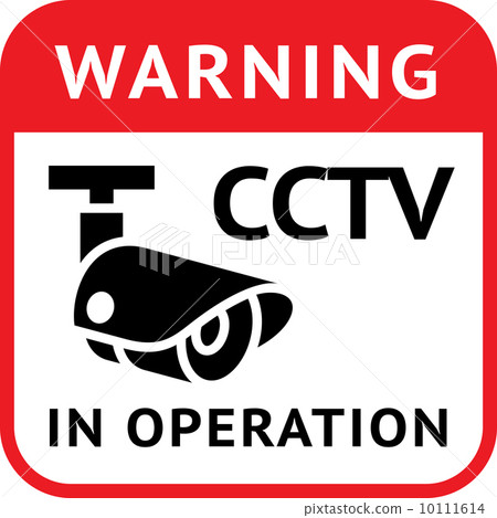 CCTV warning symbol 10111614