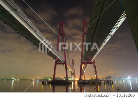 Nagoya Harbor Meisho Nishi Ohashi Bridge Nagoya Harbor Meisho Nishi Ohashi Bridge 10112260