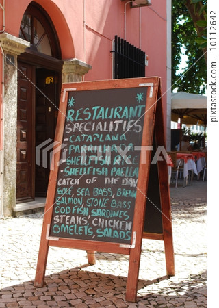 Restaurant chalkboard menu Restaurant chalkboard menu 10112642