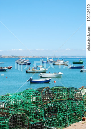 Old fishing equipment in the port of Cascais, Portugal 10112660