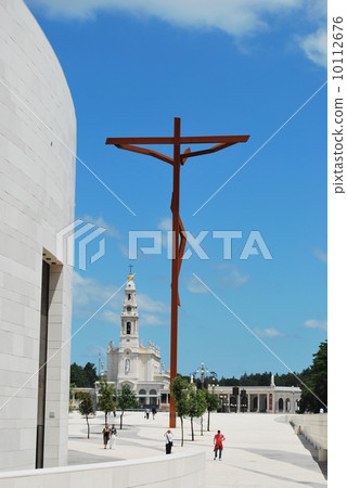 Modern cross on the Sanctuary of Fatima Modern cross on the Sanctuary of Fatima 10112676