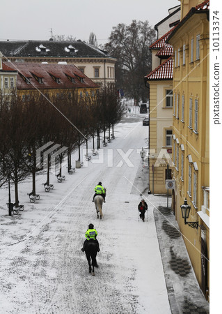 Czech snow in Prague Kampa Czech snow in Prague Kampa 10113374