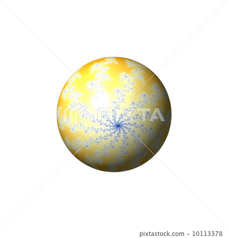 Yellow Abstract Globe 10113378