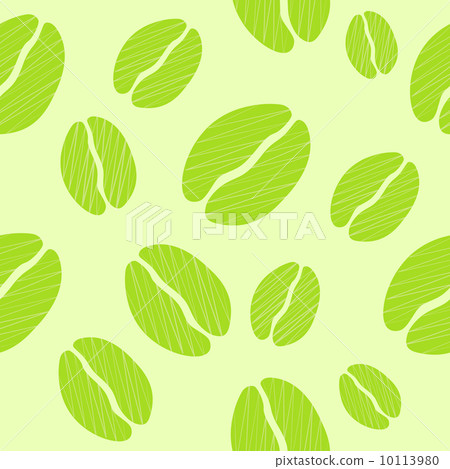 Green Coffee Seamless Pattern Vector Illustration Background Green Coffee Seamless Pattern Vector Illustration Background 10113980