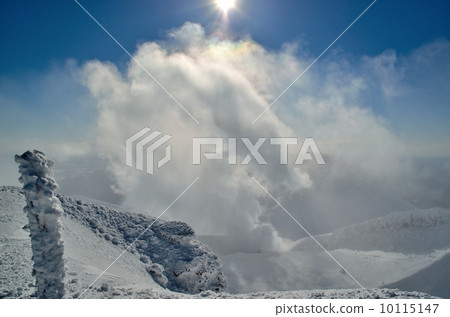 Akakidake山的山峰在冬天① 10115147