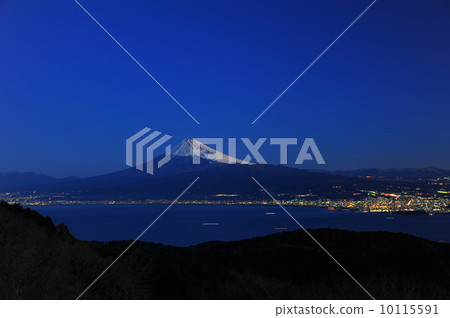 Night view of Suruga Bay and Fuji from Daliyama 10115591