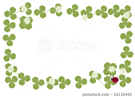 四片葉子三葉草春天消息卡片 四片葉子三葉草春天消息卡片 10116483