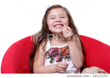 long hair, eat, eating 10117270