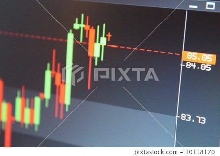 Stock market japanese candles chart background 10118170