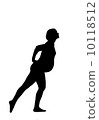 Sihlouette of a pregnant woman 10118512