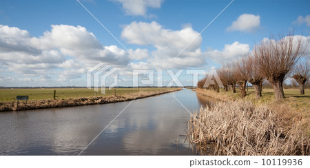 Panorama of the "Eemnesser Vaart" (Eemnes, Holland) 10119936
