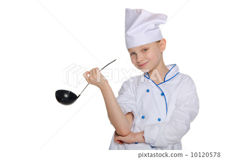Cheerful chef with ladle Cheerful chef with ladle 10120578