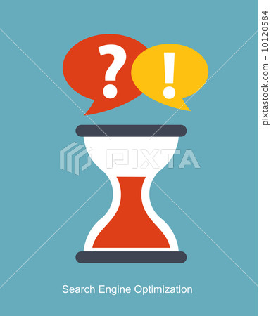 SEO - Search Engine Optimization Flat Icon Vector Illustration 10120584